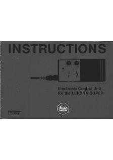 Leica Leicaflex SL 2 manual. Camera Instructions.